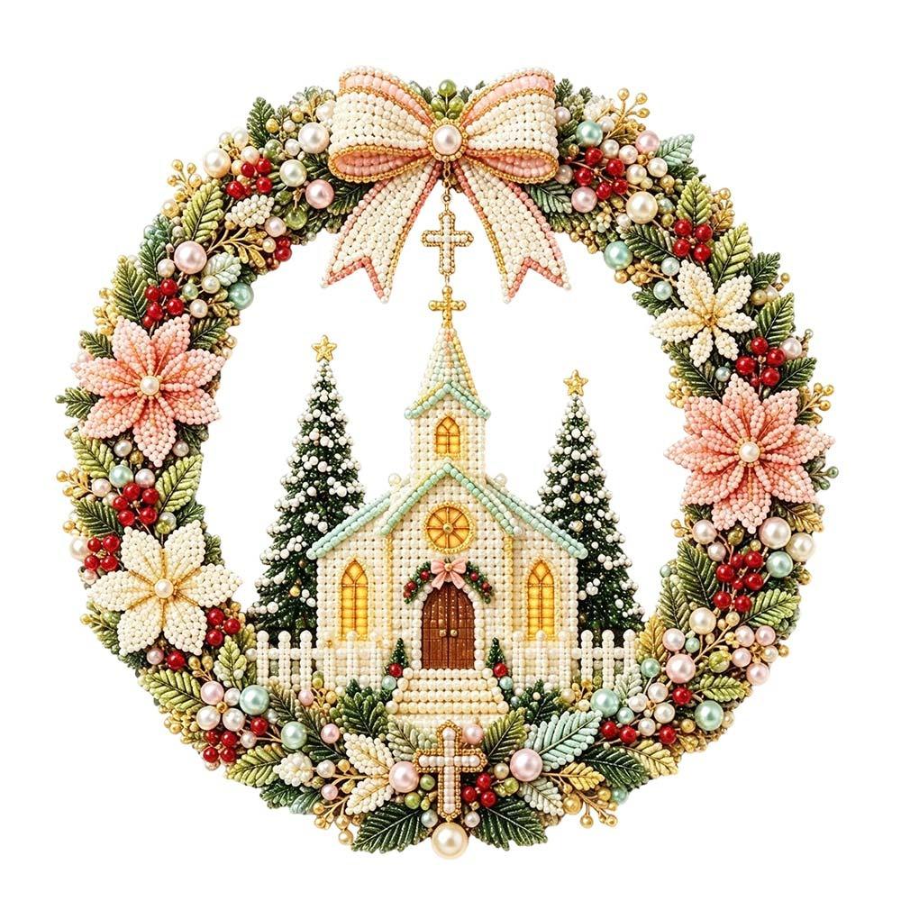 20cm DIY Hangende Hanger Kerstboom Kerst Charme Creatieve Diamanten Kunst Kits Voor Volwassenen