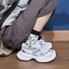 2025 new heightened silver Mazooism Internet celebrity spring super fire dad shoes women's fried street platform casual sports shoes