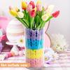30/60 szt. wielokolorowych wypełniaczy do wazonów w kształcie króliczków wielkanocnych - ozdoba stołu w kształcie króliczków, idealna na polowania na pisanki i świąteczne spotkania