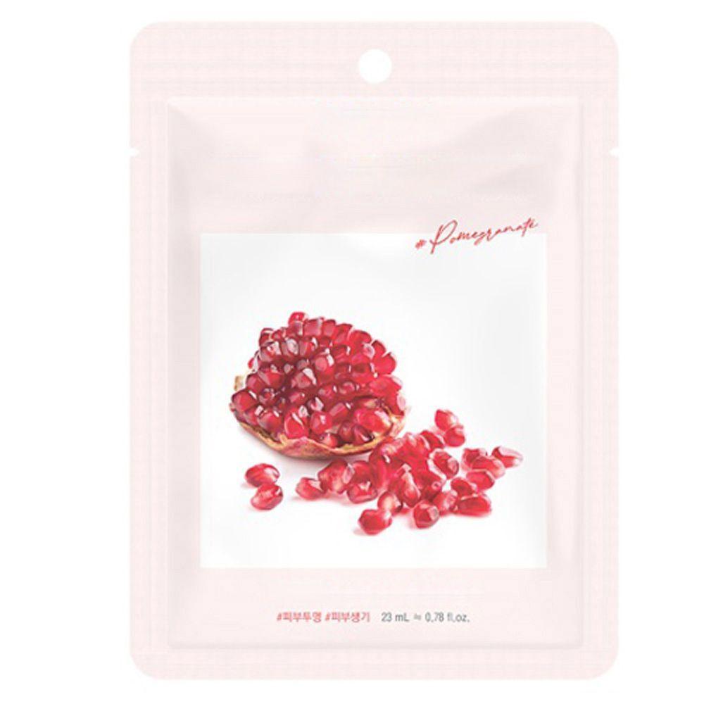 100 sheets of transparent, moisturizing, and vitalizing mask pack containing pomegranate DSFKPOAF extract