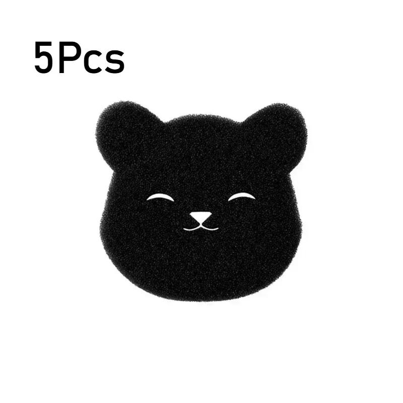1-20PCS of Household Pet Hair Remover, Machine Washed Bear Sticky Sponge, Reusable, Suitable for Washing Machine, Dryer, Black