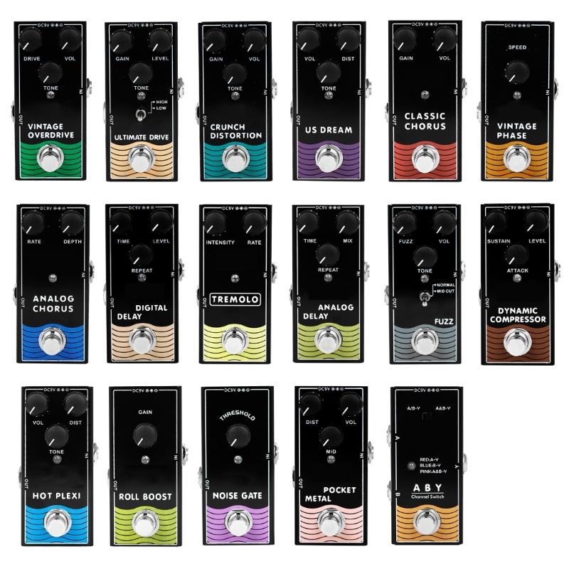 Professional Electric Guitar Overdrive Pedal for Electric Guitar & Bass Small Effect Pedal Processor of Overdrive Tone