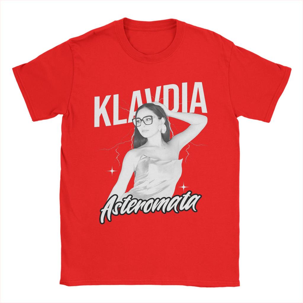 Klavdia Asteromata Eurovisions Greece 2025 Tee Shirt for Men Women Graphic Printed T Shirts Song Contest Cotton Clothes