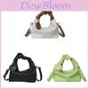 Oxford Cloth Mini Shoulder Bag For Women With Folded Design And Zipper Closure For Daily Use