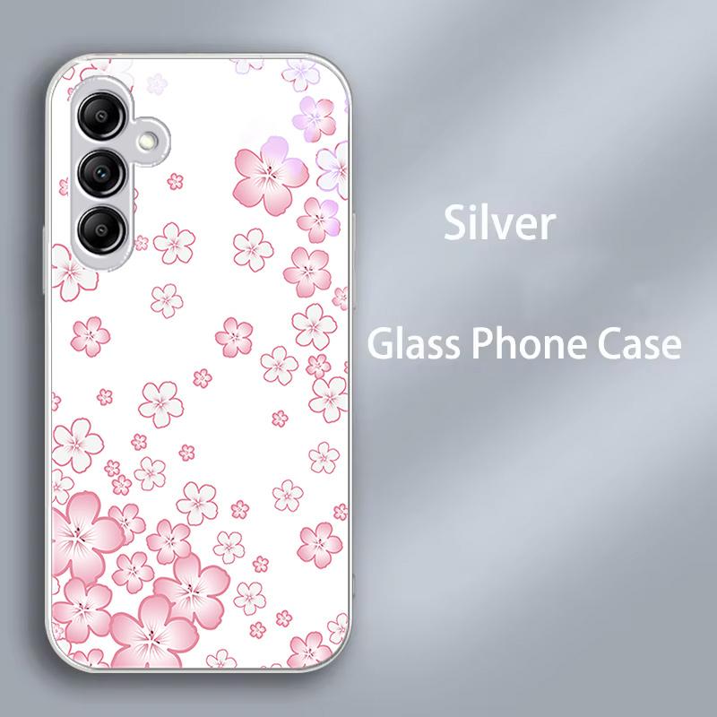 Tempered Glass Case For Samsung A25 5G Cover For Samsung Galaxy A14 A23 A25 A33 A34 A35 A53 A54 A73 5G Glass Shockproof Bumper