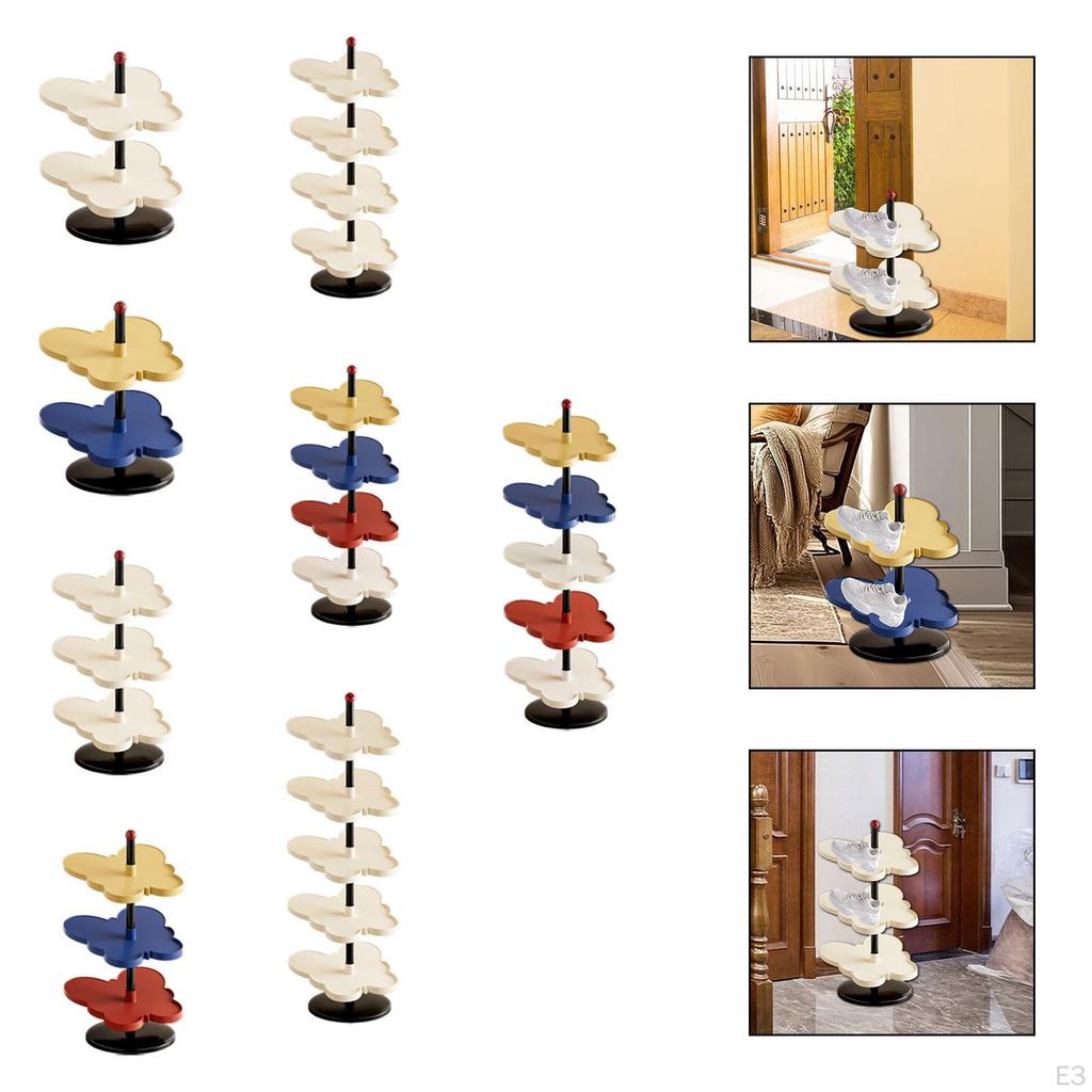 Corner Shoe Rack Organizer with Butterfly Design for Compact