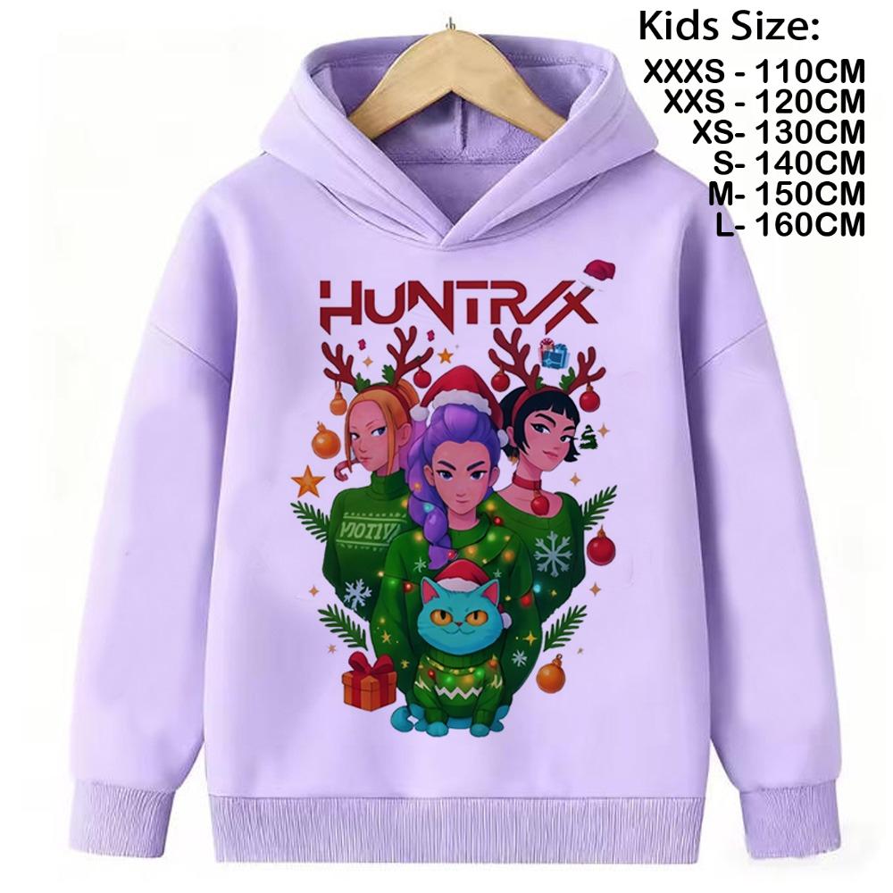 Kpop Demon Hunter Christmas Shirt HOT Manga Children's Sweatshirt Cute Tiger Shirt for Boys Girls The Kid Shirt