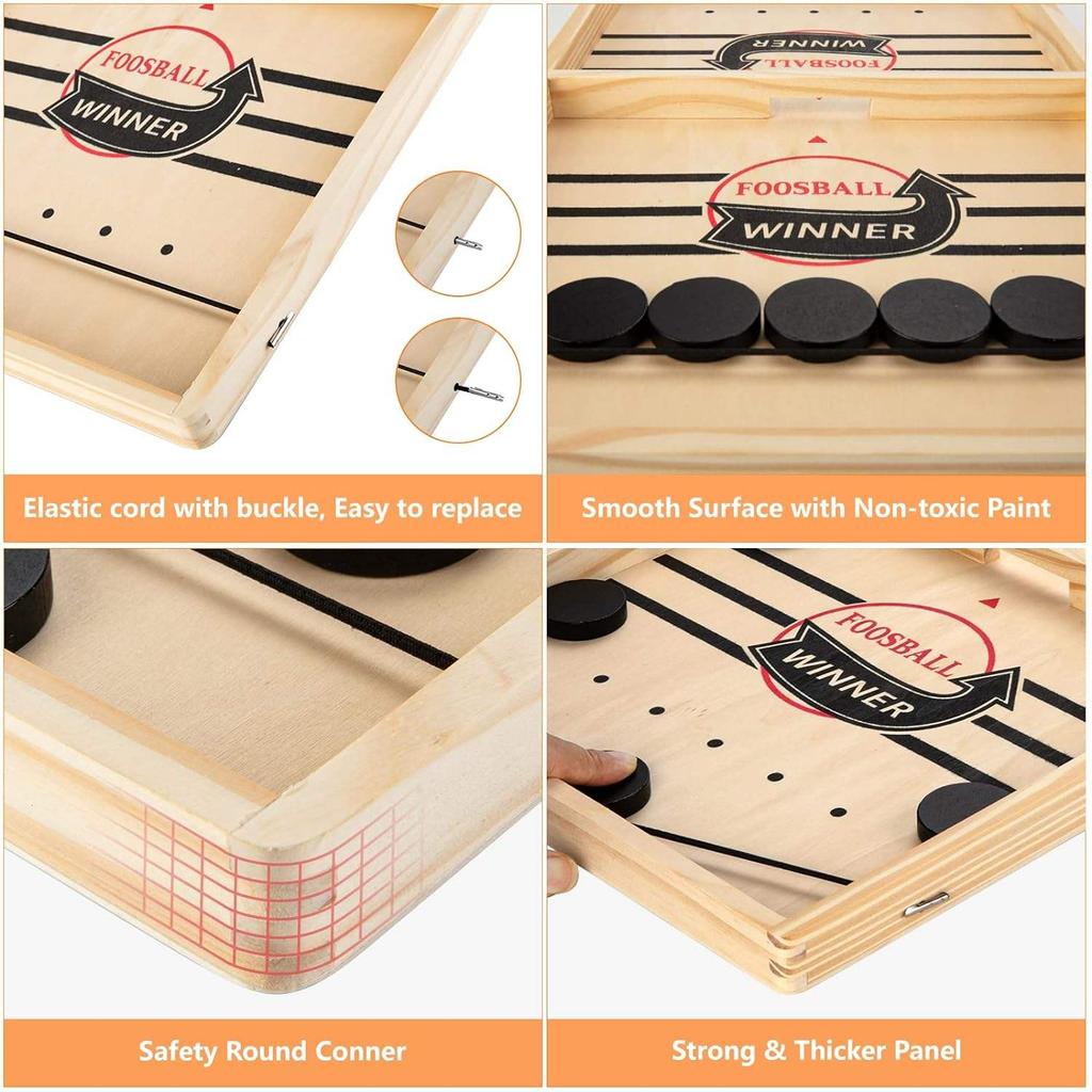Wooden Billiard Board Game Foosball Winner Games Table Hockey Game Catapult Chess Parent-child Interactive Fun Competitive Toy