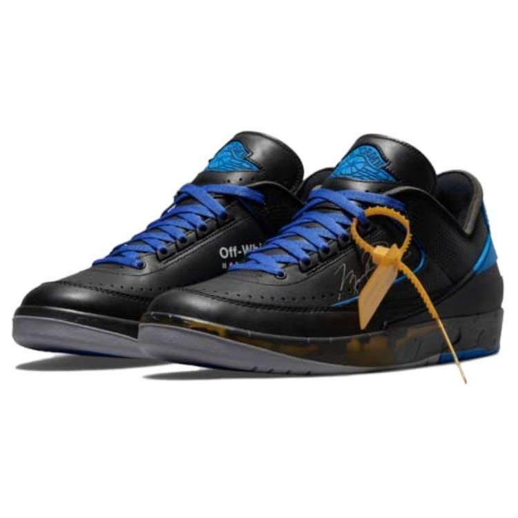 Off-White x Air Jordan 2 Retro Low SP Nero Varsity Royal Sneakers Unisex DJ4375-004