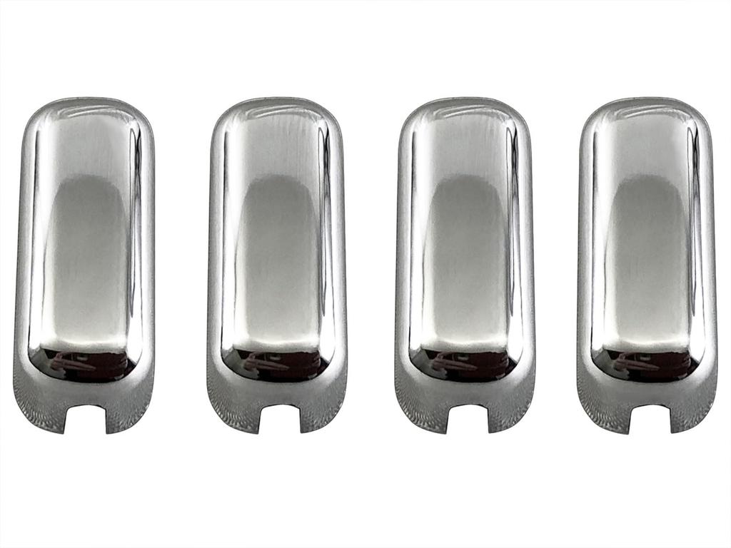 BRIGHTZ TRUCK-S-095 Isuzu 23 Elf Ultra Mirror Stainless Steel Plated Air Conditioner Lever Cover, 4 PC