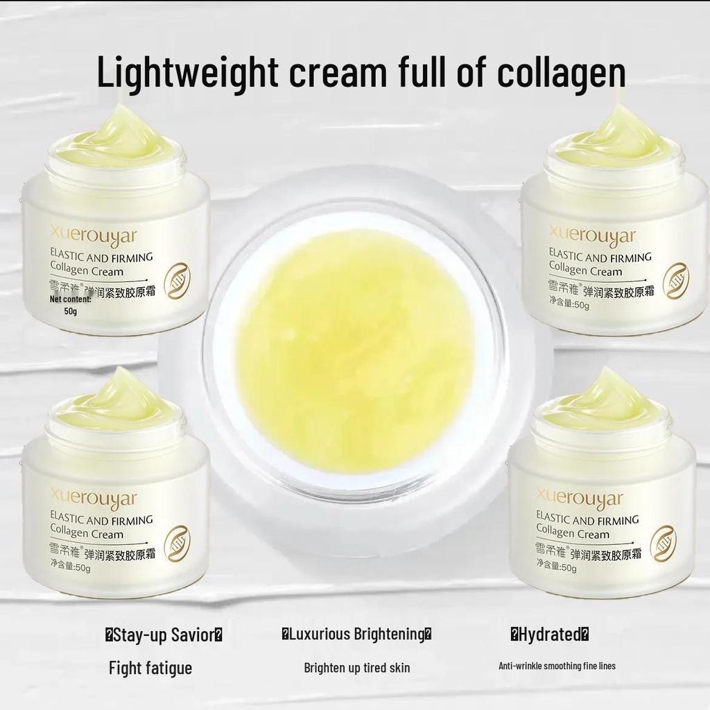 Crema Reafirmante de Colágeno de Seda Xuerouya – Hidratante Facial Anti-Arrugas