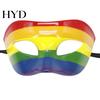 Maschera Carnevalesca Piumata Mardi Gras per Uomini Donne, Colorata Arcobaleno Mascherata Feste Veneziane Ballo di Fine Anno, Carnevale, Costume Cosplay di Halloween