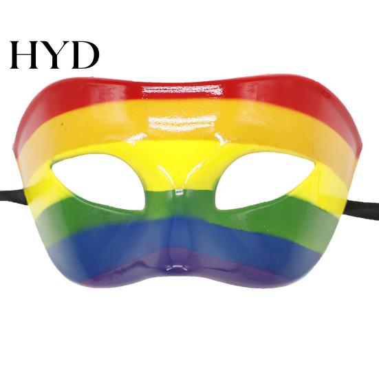 Maschera Carnevalesca Piumata Mardi Gras per Uomini Donne, Colorata Arcobaleno Mascherata Feste Veneziane Ballo di Fine Anno, Carnevale, Costume Cosplay di Halloween