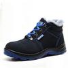 Big Size Men Fashion Steel Toe Caps Work Safety Boots Autumn Winter Worker Cow Suede Leather Welding Shoes Security Ankle Botas