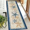 1Pcs Colorful Starfish Pattern Non-Slip Washable Area Rug Runner for Entryway, Living Room, Bedroom & Patio