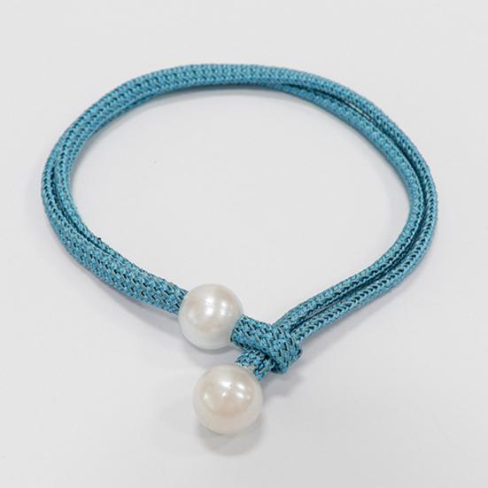 1 Pair Curtain Tiebacks for Drapes, Adjustable Curtain Rope Tie Backs, Faux Pearls Cord Curtain Buckle Holder for Home Hotel Office Window Drapery