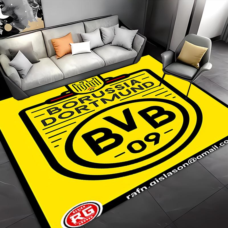 1pc Borussia Dortmund Entrance Mat, Non-Slip Mat Area Rug,Room Decor, Outdoor Decor, Kitchen Rug,Doormat - Machine Washable, Easy to Clean