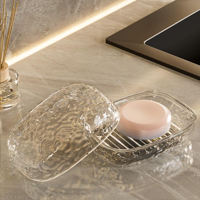 

Портативный контейнер для мыла для путешествий, коробка для хранения мыла, роскошная нескользящая коробка для слива мыла, держатель для мыла прозрачный