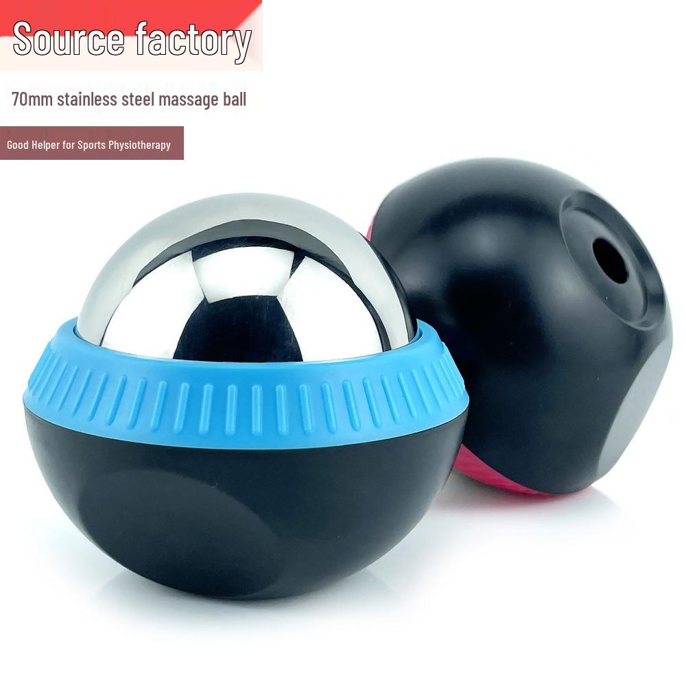 Stainless Steel Hot & Cold Massage Roller Ball for Sports Therapy and Physiotherapy.