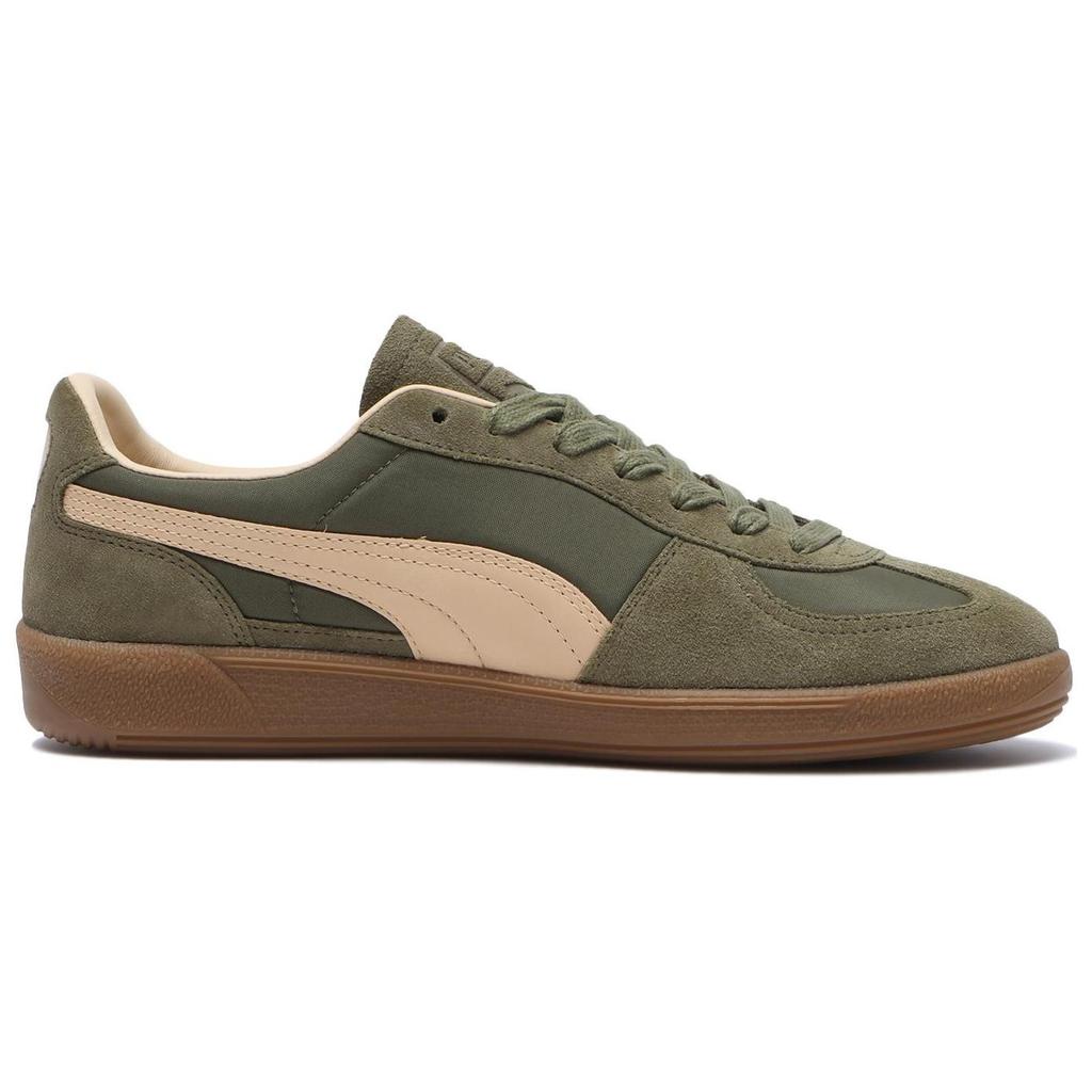 Puma Palermo Series Billys Comfortable Versatile Durable Low-Top Sneakers Unisex Sneakers Brown Green 399993-01