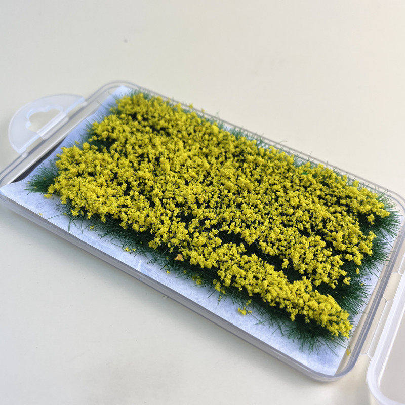 8mm 4 Stück Miniaturgrasbüschel Modellbahn Landschaftsmaterial Künstliche Feldfrüchte für Gartenlandschaft Diorama