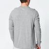 Nike Solid Color Brand Logo Round Neck Long Sleeve T-Shirt Men tops Light-Gray AR5193-063