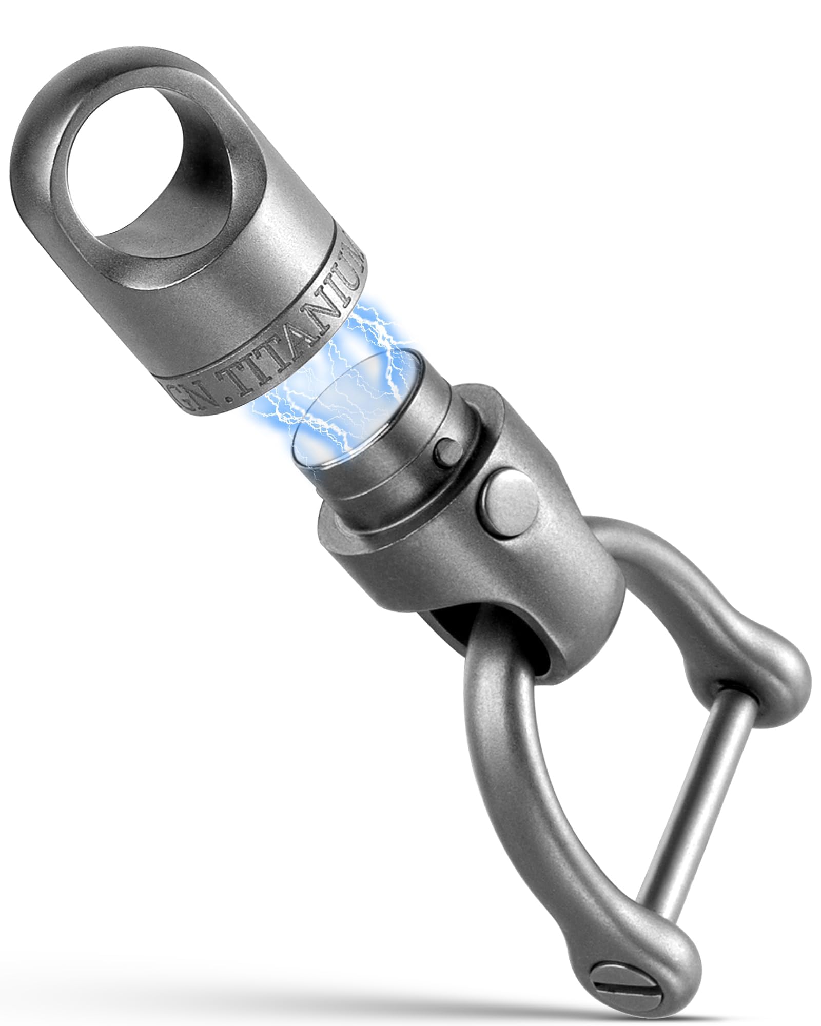 [TISUR] Key Ring Titanium Key Holder Stylish Car Smart Key 3.2cm