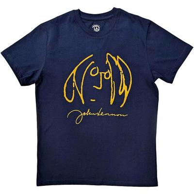 John Lennon Selbstporträt Offizielles Merchandise 100% Baumwolle T-Shirt Herren T-Shirts Oberteil M/L/XL Neu