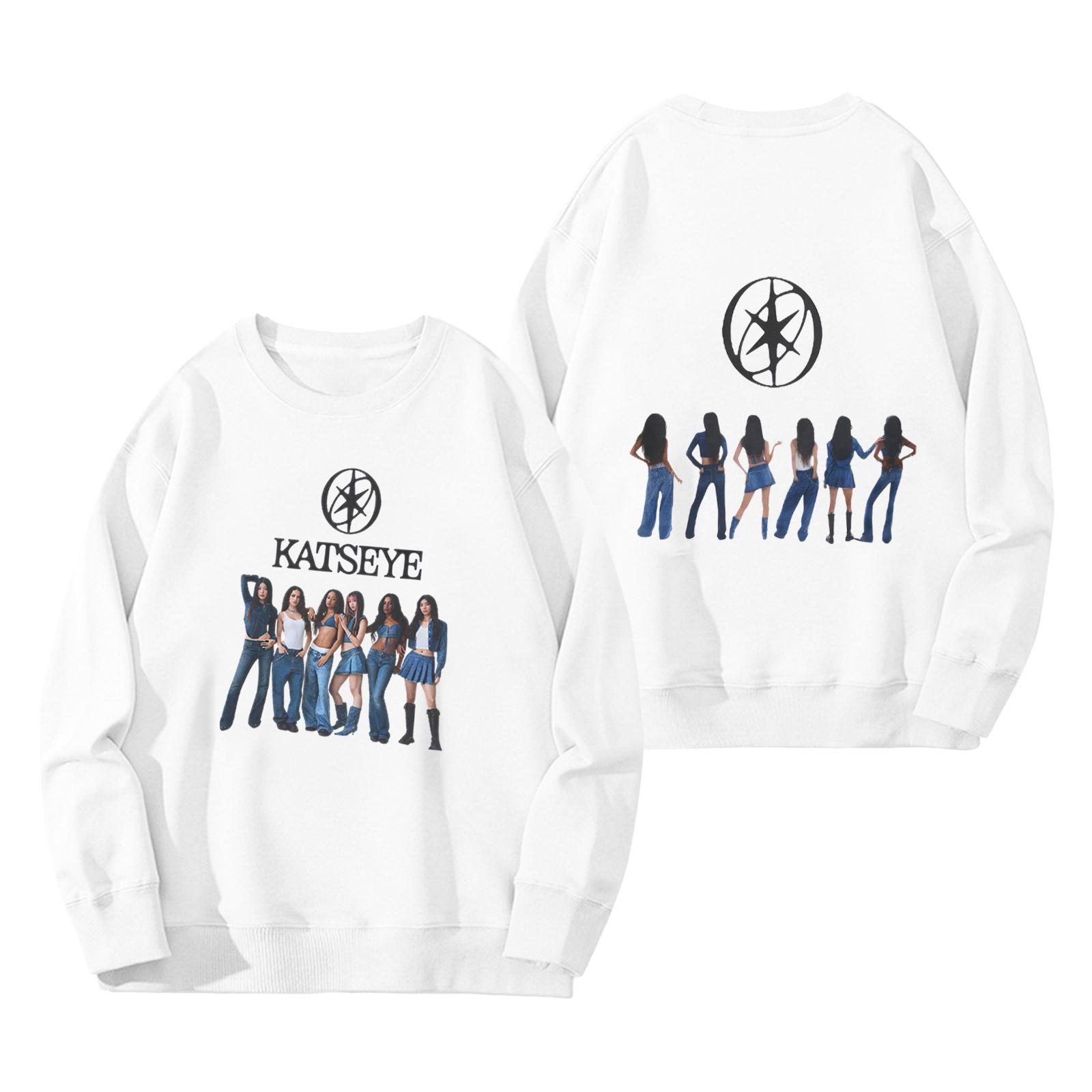 

Женский модный пуловер с длинным рукавом, принтом и круглым вырезом, свободного кроя XL белый