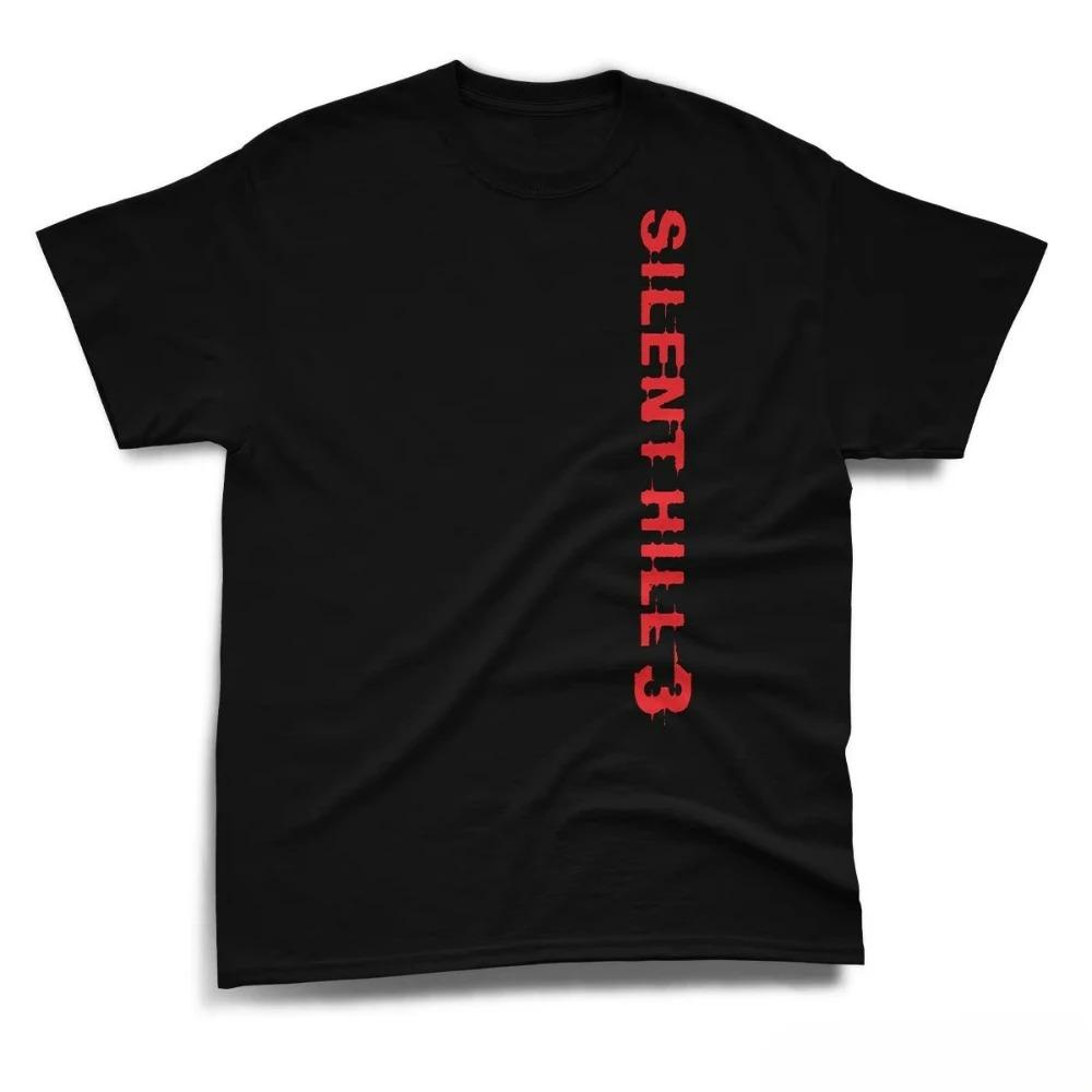 2026 Funny S-Silent Hill 2 Videogame Black Retro Gaming T-Shirt Tee Men Women Holiday Casual Short Sleeve Tee Top Loose T-shirt