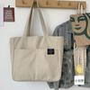 Canvas bag, women's ins, versatile shoulder bag, large-capacity book-bound student bag, handbag bag