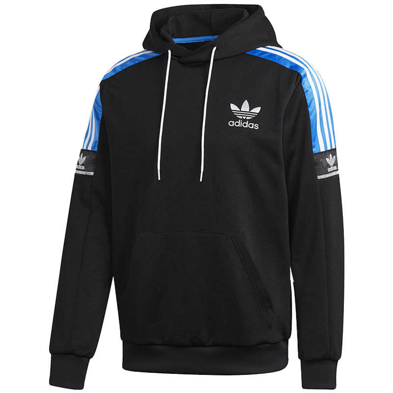 adidas Originals Adicolor Hoodie Black Blue GJ0560 XS