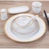 Diruien Luxury Gold-Embossed Ceramic Tableware Set