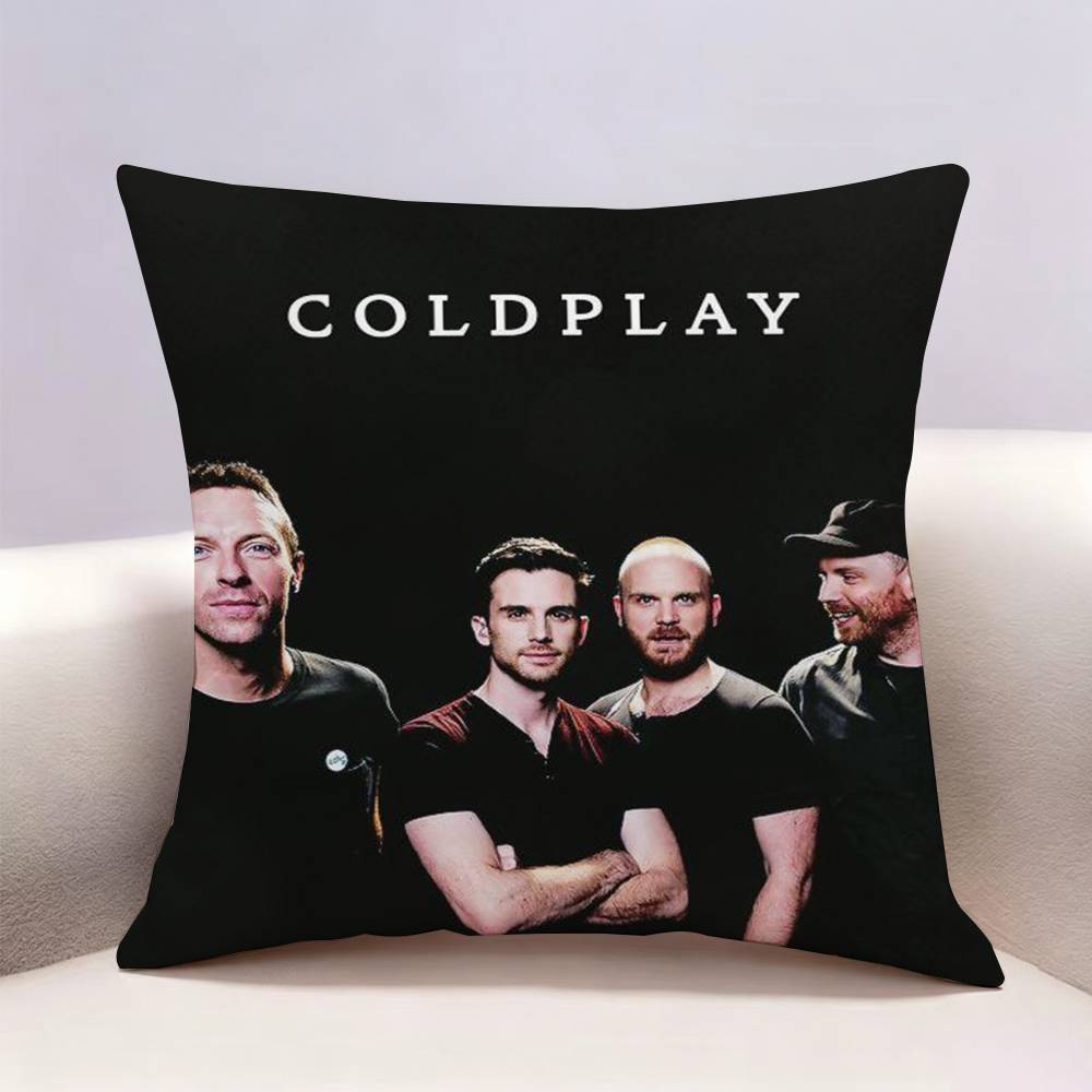 CColdplay Band Doublesided print Pillow Case for Sofa Living Room Home office Decor Protective Cover