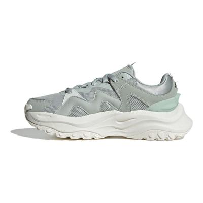 Maxxwavy Fabric Versatile Casual Easy Comfortable Slip-Resistant Wear-Resistant Low-Top Dad Shoes Women Sneakers Gray-Green IE3459