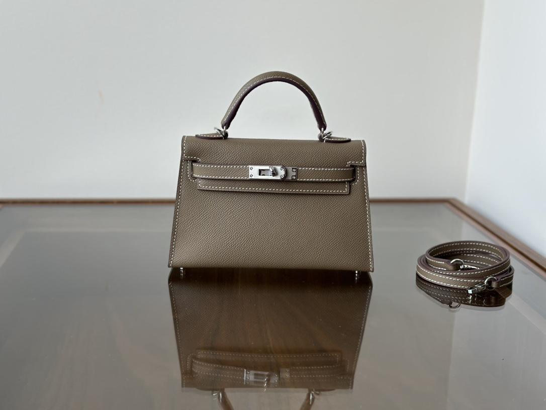 

19 Element EP Leather Wrist Strap Five Metal Single Leather Strap Crossbody Mini Fashion Womens Bag 19cm
