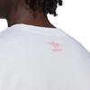 adidas Originals Trefoil Front Großes Logo Print Rundhals T-Shirt Herren Oberteile Weiß HK7334