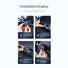 Rotating Magnetic Car Phone Holder Rack for Back Seat Universal Headrest Mount Zinc Alloy Construction Easy Installation
