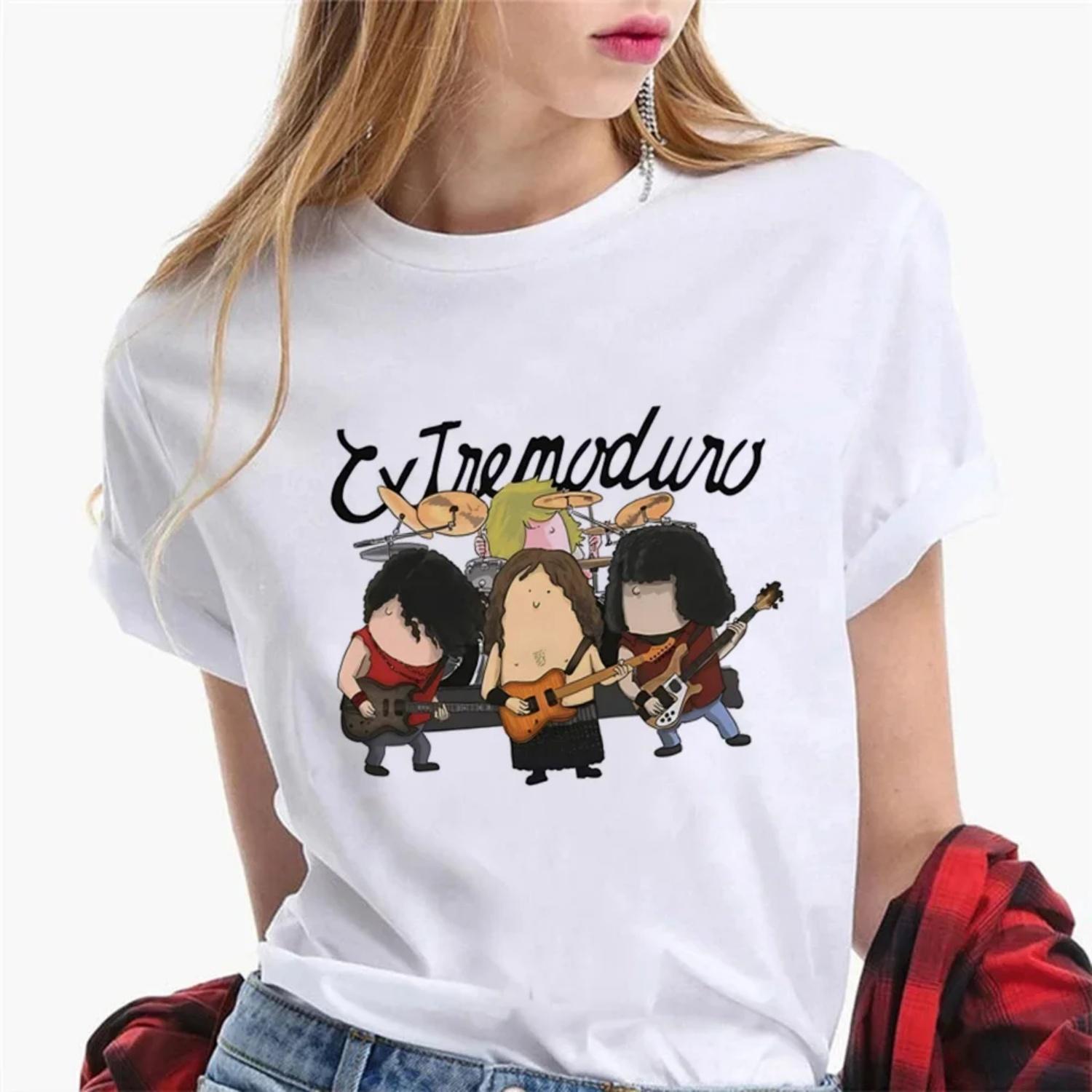

Extremoduro Tee women summer funny t-shirts girl funny harajuku manga clothes XXXXXL білий