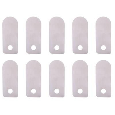 10Pcs Valve Plate Air Compressor Silent OilFree Machine Aluminum Accessories Replacement(Short Valve Plate 13x33mm )