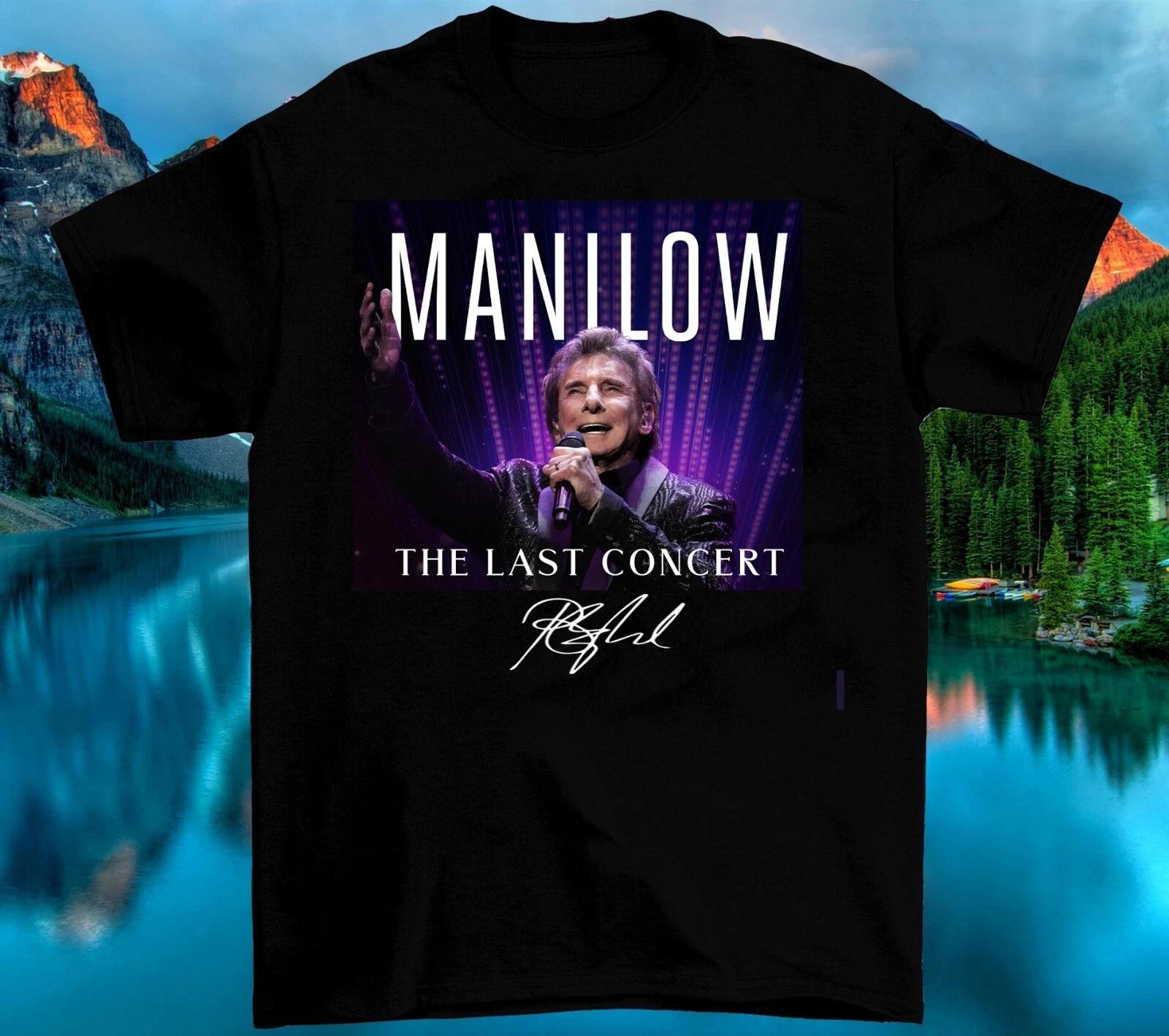 

NEW Barry Manilow s Final Concerts Live in 2025 Black All Size T-Shirt 2XL