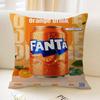 Funny F-Fanta Logo Pillow Covers Cartoon Sofa Decorative Home Double-sided Printing Short Plush Cute Cushion Cover