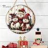 Seasonal Wall Sign Christmas Wooden Hanging Sign, Gnome Snowman Angel Candle 2D Wood Plaque, Xmas Door Hanger Vintage for Home Porch Holiday