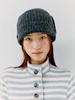 OAFISH Two-Way Earflap Beanie, Charcoal