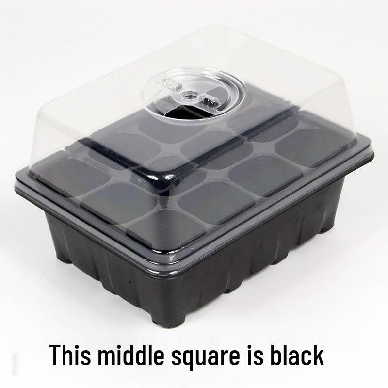 Seedling Tray Set: 12/24 Hole Three-Piece Seedling Box & Flower Pot Supplies.