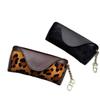 Glasses Clip Pu Leather Glasses Bag Plush Sunglasses Eyeglass Bag Glasses Storage Bag  Outdoor