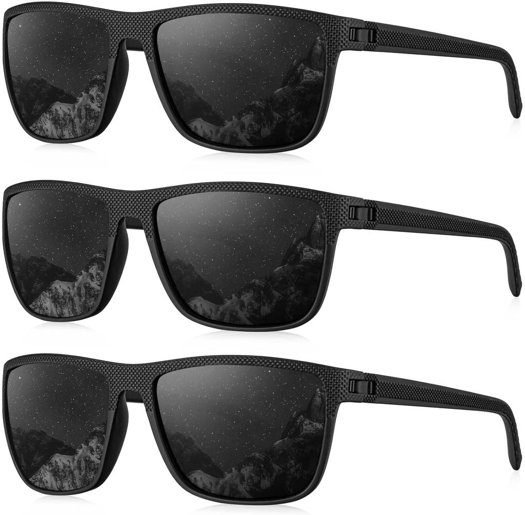 3pcs Polarized Cycling Sunglasses for Men Lightweight Classic Fashion Sports Sun Glasses Women Driving Fishing Shades Eyewear