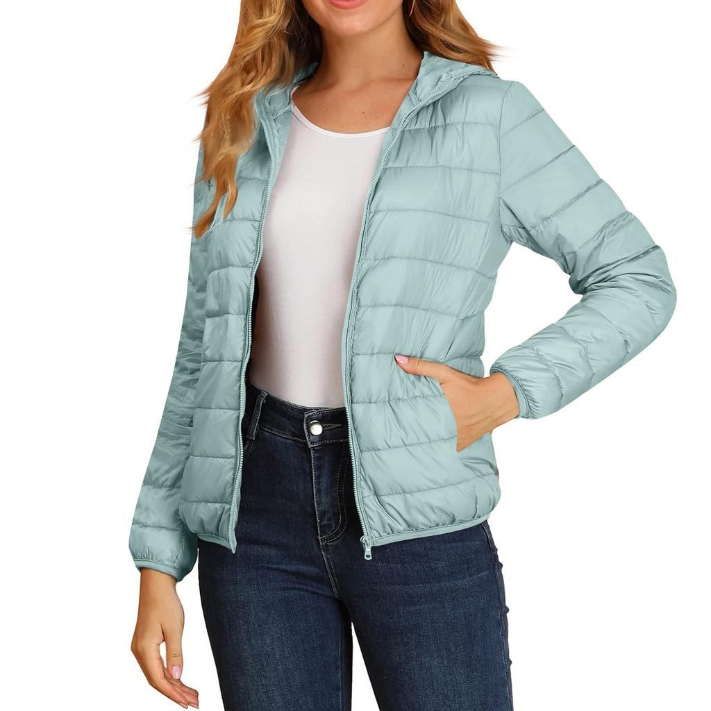 Winter Cotton-padded Women With Hooded Loose Light Down Jacket
