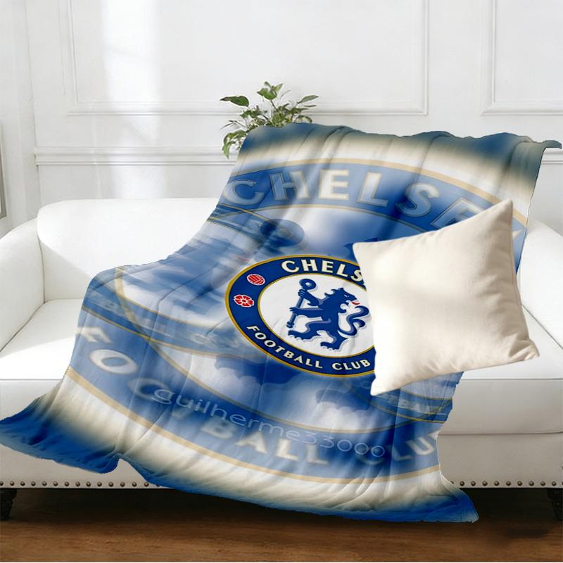 Chelsea F.C Print Blanket - Soft & Comfortable, for Bedroom, Travel, Sofa, Home Decoration - Birthday Christmas Gift for Friend