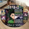 Hunter X Hunter Round Area Rug Carpet Rug For Living Room Bedroom Sofa Playroom Decor Nonslip Floor Mat